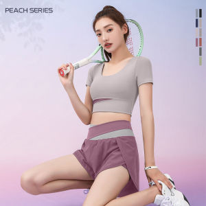 FITCOO SPORTS  Fashion color-blocking yoga suit color-blocking quick-drying suit outdoor fitness suit nude seamless sports suit breathable self-cultivation yoga suit