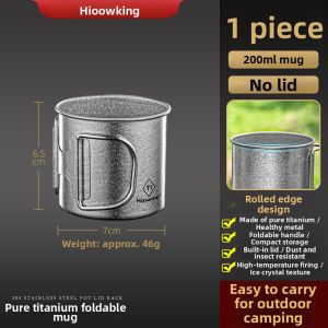 Heqing | Portable Outdoor Titanium Travel Cup