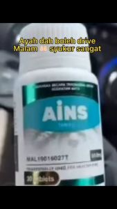 Ubat Mata AINS Eye Caring Supplement Vitamin C Dan Vitamin A Original 10 Capsule