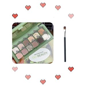 Tati Beauty TB Eyeshadow Palette Low Saturation Pearl Matte Highlighting Caterpillar Daily Light Makeup Cement Disk