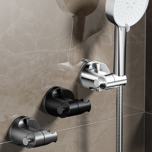 New Shower Holder 360°Adjustable Self-adhesive Shower Head Stand Bracket Suction Cup Shower Head Holder Bathroom Accessories