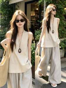 DUOMIAOTU | Summer K-style High-class Relaxed Ladies 2 Pieces Set