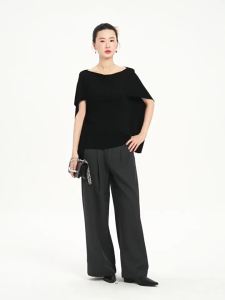 Fashionable Versatile Black Womens Sweater