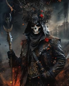 BILIBILI | Skull Warrior Painting By Numbers for Adults DIY Kits HandPainted on Canvas Oil Picture Drawing Coloring By Number
