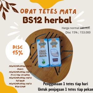 ASLI 100% OBAT MATA BERLEMAK BS12 HERBAL