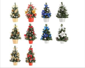 Cây thông noel giang sinh mini trang trí để bàn ô tô 20cm