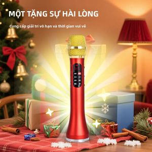 25W 28Cm Micro Hát Karaoke Với Loa BluetoothTWS 6400MAh Thẻ TF Nghe Nhạc Mic Cầm Tay Cho Di Động Tại Nhà Đảng