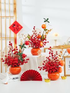 CHUDUO | New Year Decorative Potted Plant Bucket for Moving and Home Atmosphere