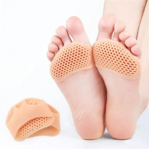 2pcs Silicone Metatarsal Pads Toe Separator Pain Relief Foot Pads Orthotics Foot Massage Insoles Forefoot Socks Foot Care Tool