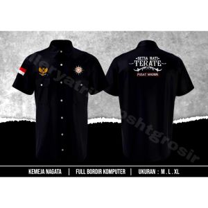 Kemeja PSHT Kemeja Terate Kemeja Nagata Bordir Kemeja Pendek Kemeja Bordir PSHT Baju SH Terate Hem PSHT Hem Terate