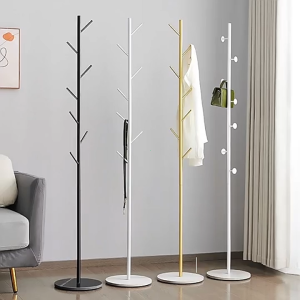 【SG Seller】Metal Clothes Rack Stand Coat Rack Stand Cloth Rack Stand Clothes Hanger Rack Bag Rack Stand Organizer