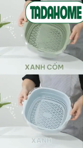 Bộ Thau Rổ Đựng Hoa Quả Đồ Ăn VIỆT NHẬT HOKORI 2338/2339 Chậu Thau Vuông Để Rau Củ Quả - TADAHOME