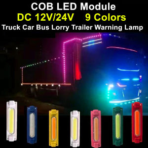 Angelila không thấm nước 12V 24V mô-đun LED xe tải đèn báo bên hông xe đèn báo 5/10/20 pcs COB 6 Led siêu sáng Xe Buýt xe rơmooc tải xe máy đêm đèn cảnh báo (9 màu sắc cho bạn lựa chọn)