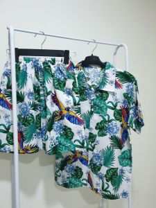 🦜Hàng có sẵn🦜Set bộ đi biển-Mẫu chim két trắng [NamyShop79-FreeshipMax]