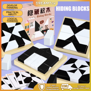 DREAMToy Mainan Edukasi Anak Puzzle Tangram Mainan Edukasi Anak Montessori Puzzle Tangram Wood Intelligence