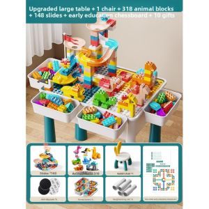 FUZAO | Educational Large-Block Building Table for Boys and Girls 3-6 Years Old