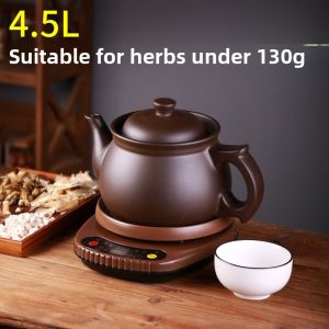 Automatic Digital Medicinal Potaue TCM Therapy Health Care Purple Clay Material Separate Body Style Home Use Medicine Pot