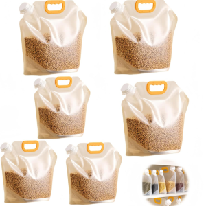 Grain rice bags - Sealed grain storage containers with LIDS for moisture prevention essential for home use. Kitchen storage su