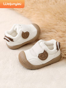 WEIJUNYIZU | Autumn Winter Fleece Lined Soft Sole Indoor Toddler Shoes Boys Girls Ages 1-3