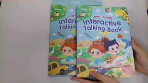 Interactive Kids English Learning Toy 3-9Y with 14 Topics 260 Words and 6 Songs Tap to Learn