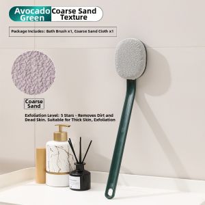JIFANPAUL | Long Handle Back Scrubber Strong Exfoliating Shower Brush