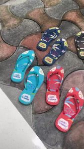 Munims Sandal Jepit Wanita Rubber Motif Bunga - Sendal santai