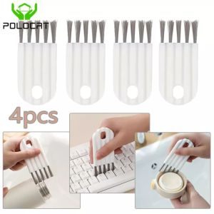 Polocat 1/2/4pcs New Multifunctional Flexible Brush Cup Cover Groove Brush Household Soft Bristles Cleaning Brush