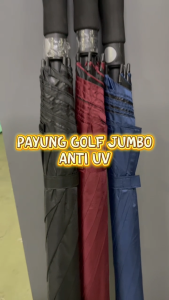 Payung Golf Besar Jumbo Otomatis Anti UV Protection Premium Fiberglass - Big Size Umbrella