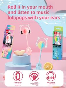 Amos Music Lollipops Sugar Free Bone Conduction Singing Children Candy Birthday Gift Traditional Candy Snacks Boxed Packaging