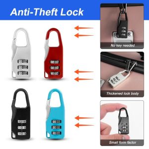 Dial Digits Code Number Password Combination Padlock Travel Security Lock Bags Baggage Door Padlock