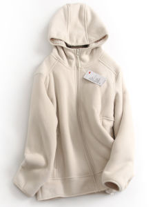 Áo Khoác Trùm Đầu Dày Dặn Có Khóa Kéo Áo Khoác Ngoài Dài Tay Áo Khoác Ngoài Nữ Áo Khoác Ngoài Mùa Đông Áo Khoác Ngoài Màu Trơn