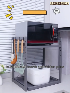 💖SG local stock💖 Microwave Rack Adjustable Oven Rack Shelf Kitchen Countertop Organiser Rack Oven Stand Toaster Rack