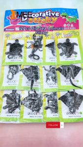 12Pcs Party Gift Big Sea Animals Sticky Pad for Party Gift-Lootbag Filler