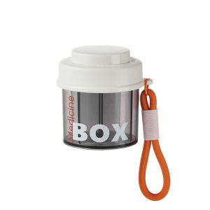 Partition portable medicine box for travel carry it with you mini multifunctional packaging medicine box for storing medicine