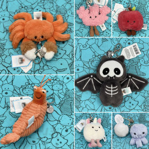Macaron Shaped Toys Jellyfish Pouch Keychains Bat Plush Toys And Bag Charms Shaped Like Crabs Popcorn Elephants And Monkeys