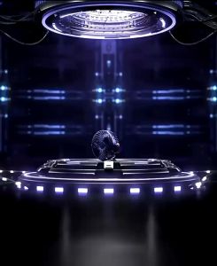 10000mAh Rechargeable Clip-On Fan 720° Rotation 5-Speed USB Silent Air Conditioner with Display Ambience Light