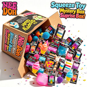 NeeDoh | 100+ Pieces NEEDOH Squishy Toy Figures Blind Box Surprise Toys Slow Rising Soft Fidget Toys Featuring Giant Gorilla Random 1pcs