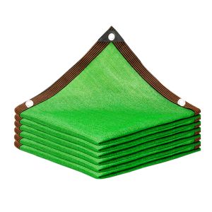 3 Pin Green Shade Cloth Sunblock Mesh Cover Taped Edge With Grommets Sun Net For Pergola Plants Greenhouse Gardens Patio Canopy