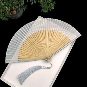Portable Folding Summer Fan Pure Color Blank Surface All-Match Ancient Style Hanfu Small Fan Home Daily Use Mini Fan