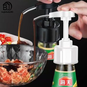หัวพ่นแรงดันขวดซอสหอยนางรมหัวปั๊มหัวฉีดแบบกดเดียวขนาด8มล. ความแม่นยำน้ำมันมะกอกเครื่องคั้นพร้อมท่อจุ่มยาว2หลอดเครื่องมือทำครัว