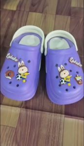 Sandal Anak Perempuan Eva Rubber Tali Belakang Motif Rantai Wedges Trendi Empuk Sandal Selop Tali Belakang Anak Motif Kelinci Wortel Lucu Anti Slip / Sendal Gunung Anak SLip
