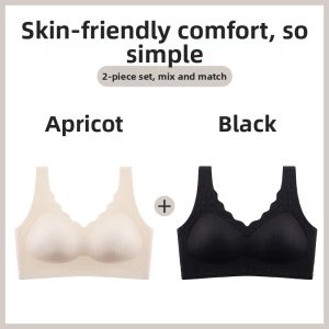 Small Chest Gather No Mark No Steel Circle Comfortable Bare Feel Fixed Cups Brassiere