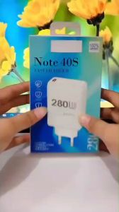 Batok Adapter 280W Fast Charger For INFNIX NOTE 40S Quick Charge 3.0 Batok Casan Hp Fast Charging