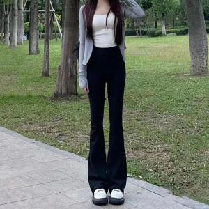 Quần Capri Yoga Lưng Cao Co Giãn Cho Nữ Mùa Thu Quần Dài Thường Ngày Quần Bó Sát Quần Shark Cạp Cao Quần Bó