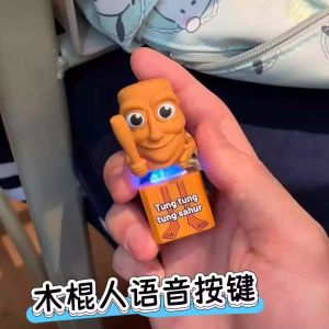 Đồ Chơi Treo Chìa Khóa Thắt Lưng Người Cầm Cây Cọc Sáng Tạo Giảm Căng Thẳng Phát Âm Bàn Trang Trí Đồ Chơi Treo Trang Trí