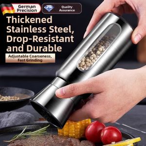 Stainless Steel Manual Pepper and Spice Grinder