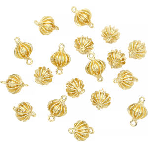 14K ขนาด 11X18 มม ขั้วต่อกระบวนการ/กระบวนการ ทำสร้อยข้อมือ ขั้วต่อโคมไฟทองเหลืองชิ้น