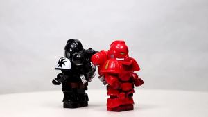 Warhammer 40K Black Templar Terminator Arbiter MOC Building Blocks and Figures