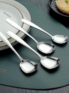 304 คุณภาพ ช้อนสแตนเลสทรงสี่เหลี่ยมหนา - ช้อนสแตนเลสทรงสี่เหลี่ยมหนา 304 คุณภาพสูง