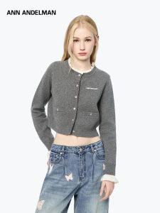 ANN ANDELMAN | Spring New Arrival Ruffled Patchwork Slim Fit Knitted Sweater